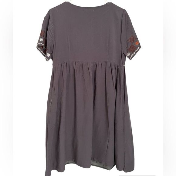 Anthropologie Polagram Woman’s Embroidered Peasant Dress size M - Picture 2 of 6